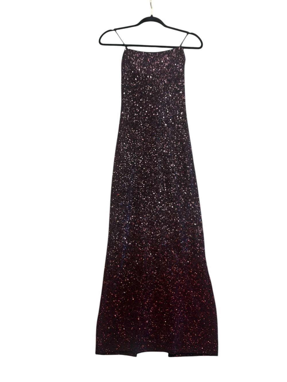 Vintage M.STUDIO Sparkling Burgundy Maxi Dress